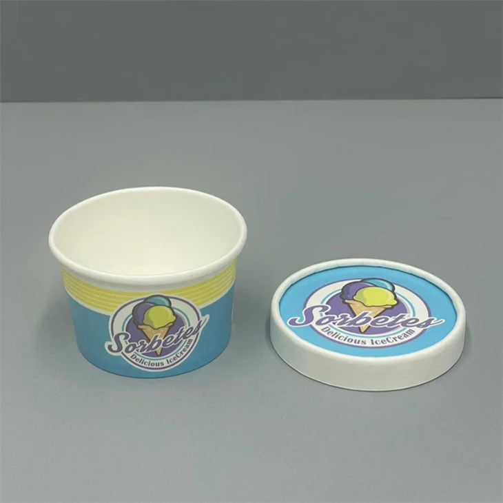 4oz чаши за сладолед с капак